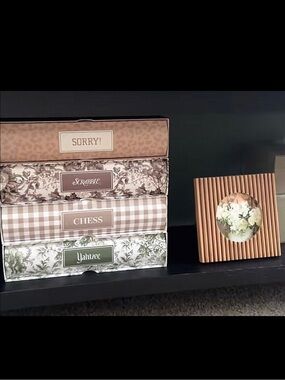 New - Sorry Game Beige Neutral Leopard Animal Print Coffee/Art Table Book